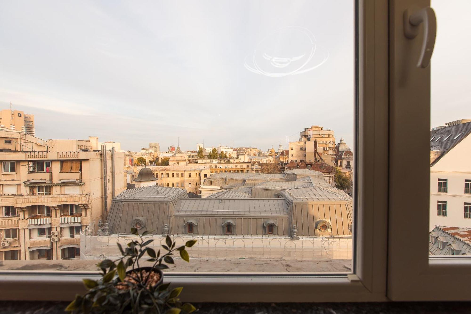 Royalty Apt With City Views On Calea Victoriei Bukareszt Zewnętrze zdjęcie